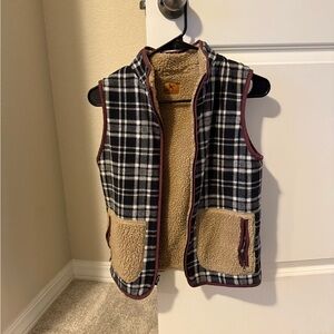 Reversible XS Eddie Bauer Tan Sherpa Vest